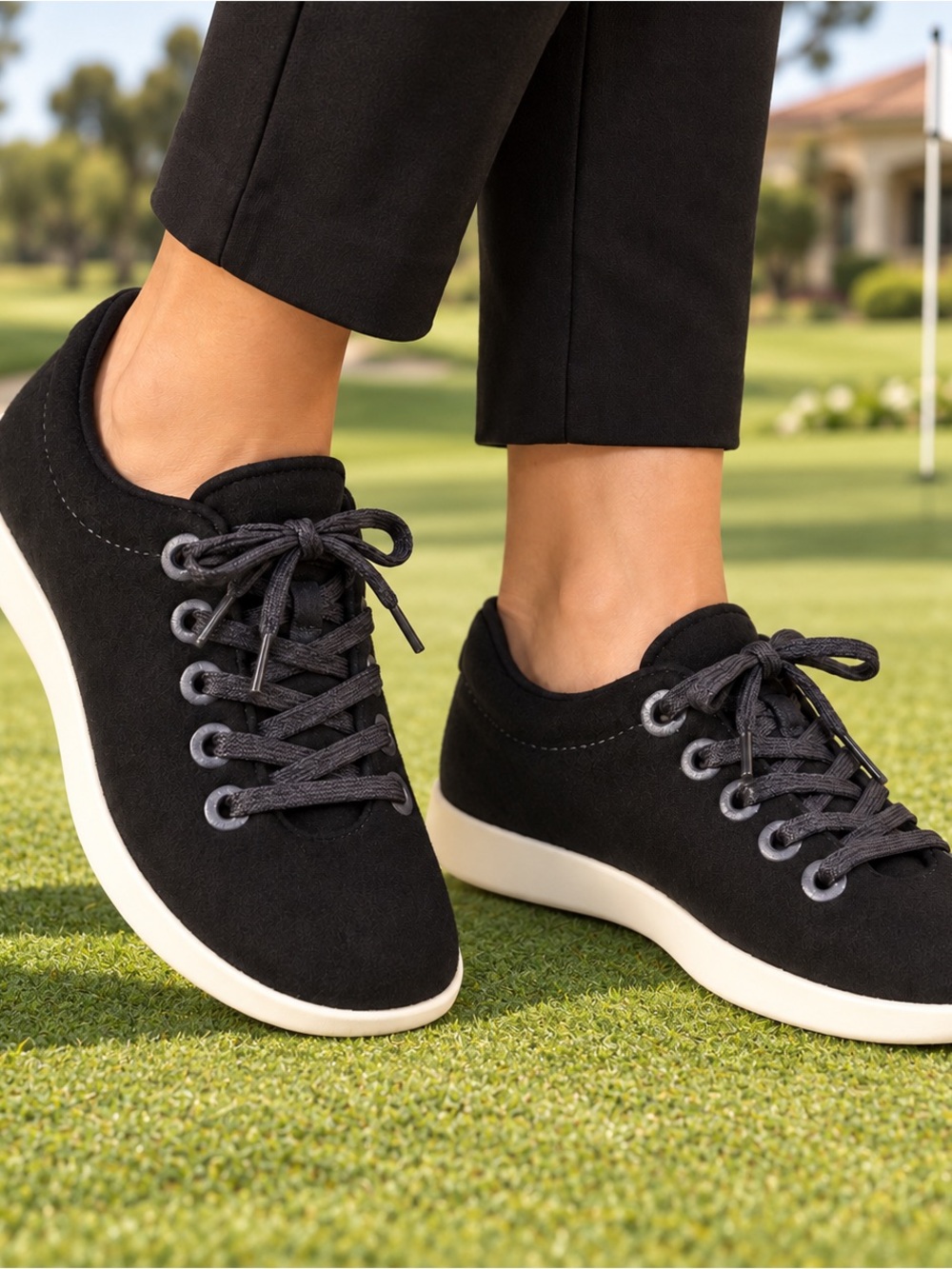 Allbirds Black Women's Wool Piper Lace-Up Sneakers